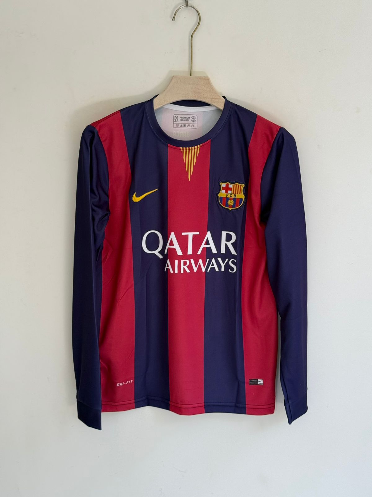 FC Barcelona 2014/15 Home Full Sleeve — NEYMAR Embroidery