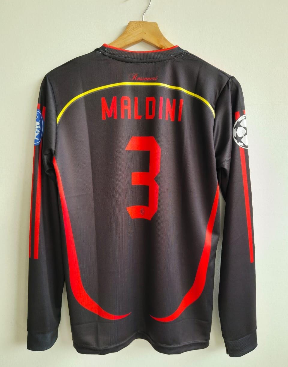 AC Milan Away Maldini Full Sleeve Embroidery PREMIUM QUALITY