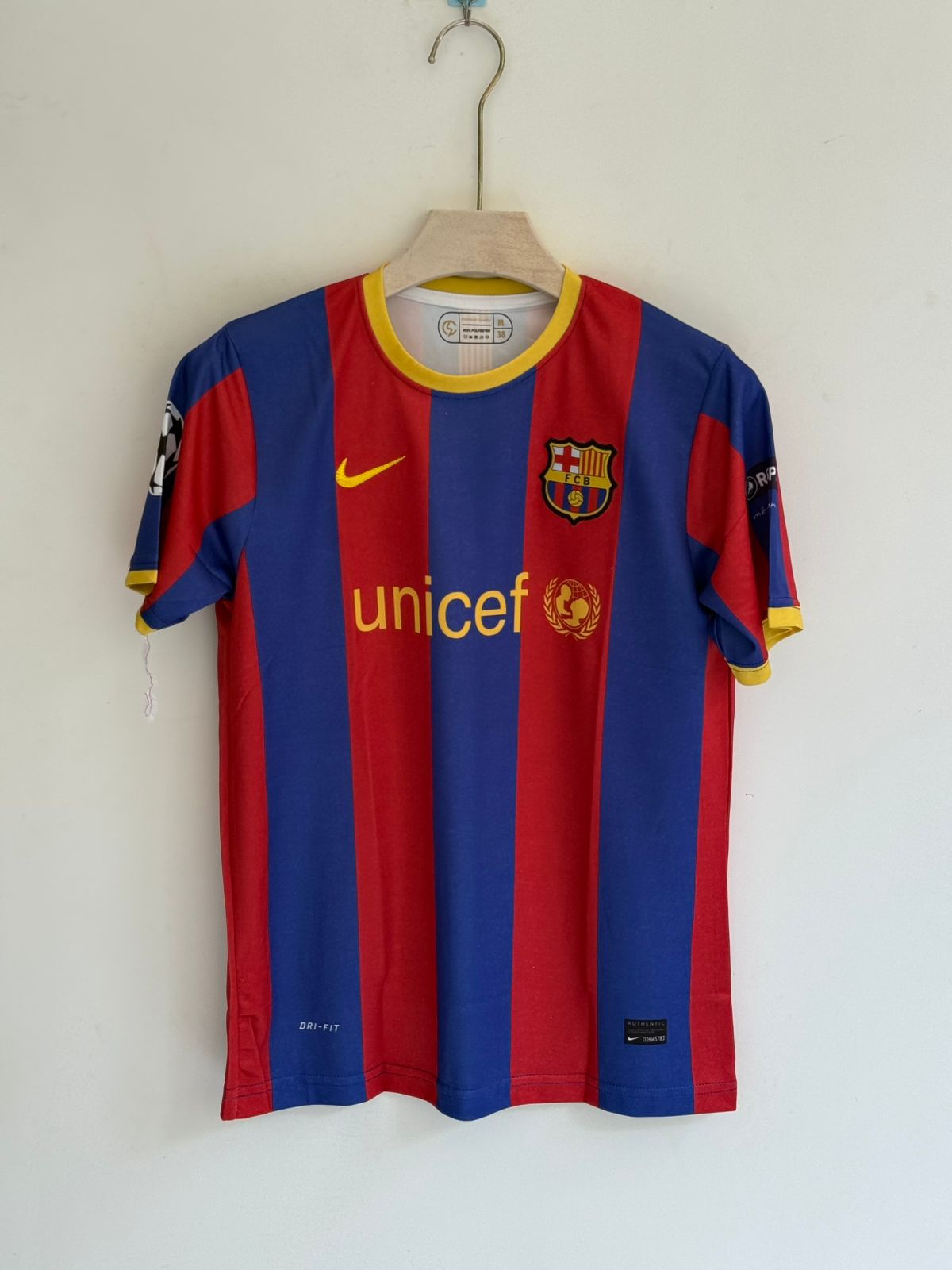 FC Barcelona 2010-11 Messi Retro Embroidery