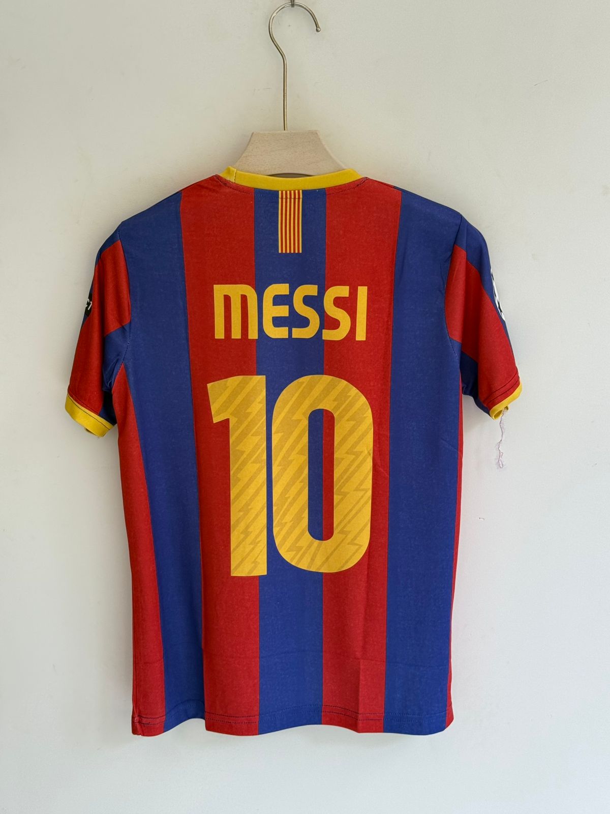 FC Barcelona 2010-11 Messi Retro Embroidery