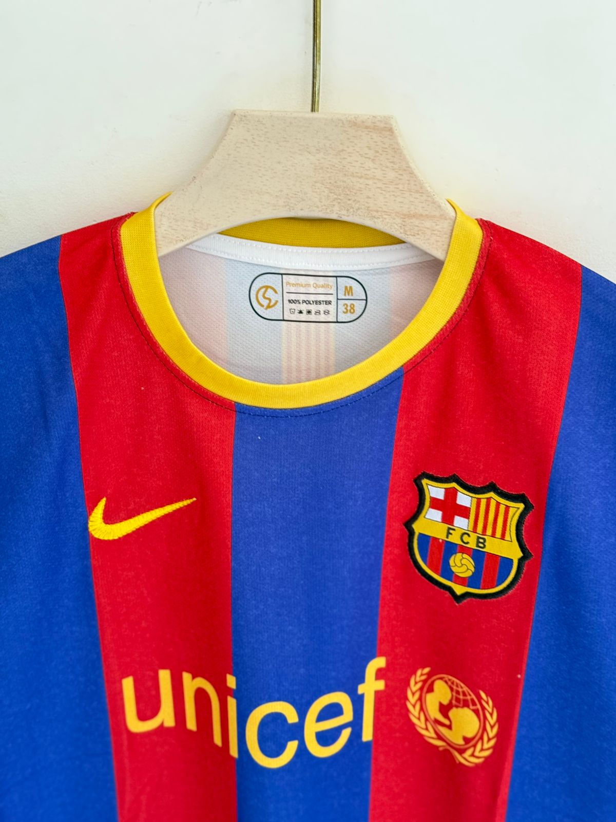 FC Barcelona 2010-11 Messi Retro Embroidery