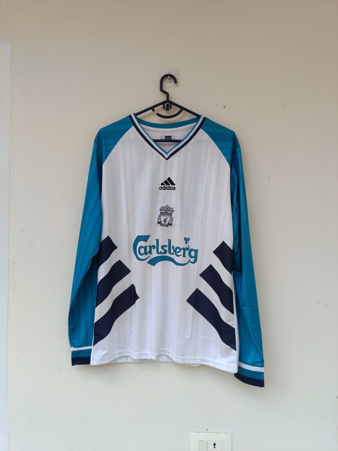 LIVERPOOL 1993-95 AWAY TORRES - Full Sleeve and Embroidery PREMIUM