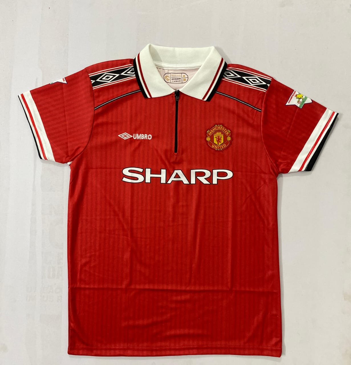 MANCHESTER UNITED 1999 DAVID BECKHAM EMBROIDERY AND ZIP PREMIUM QUALITY