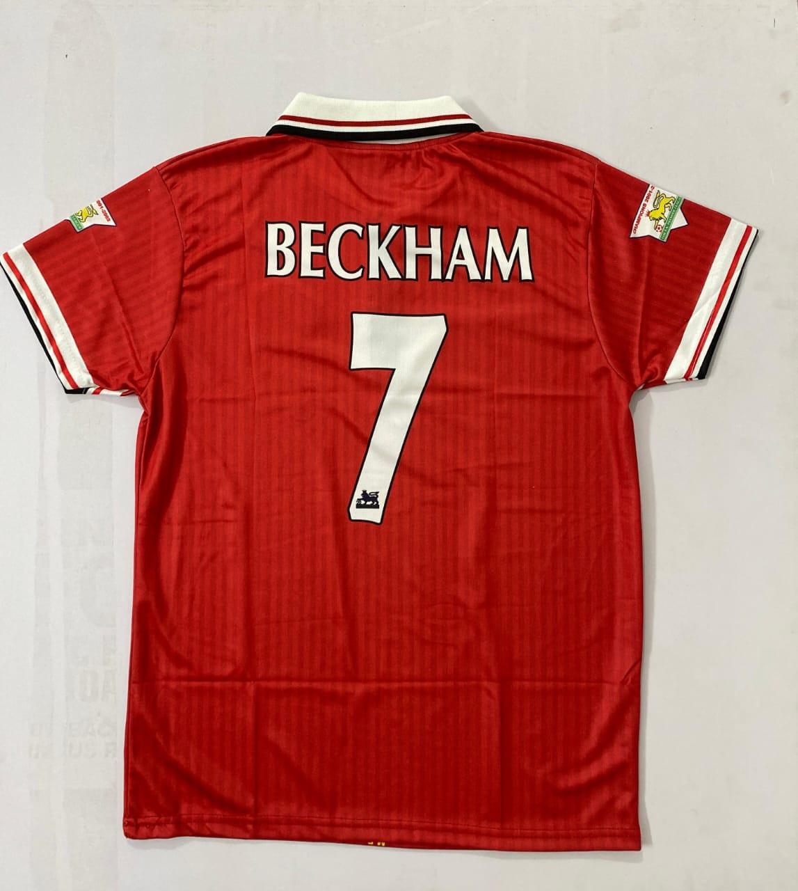 MANCHESTER UNITED 1999 DAVID BECKHAM HALF SLEEVE EMBROIDERY AND ZIP PREMIUM QUALITY[[[A040]]]((“HSZCE”)) - Jerseywala.in