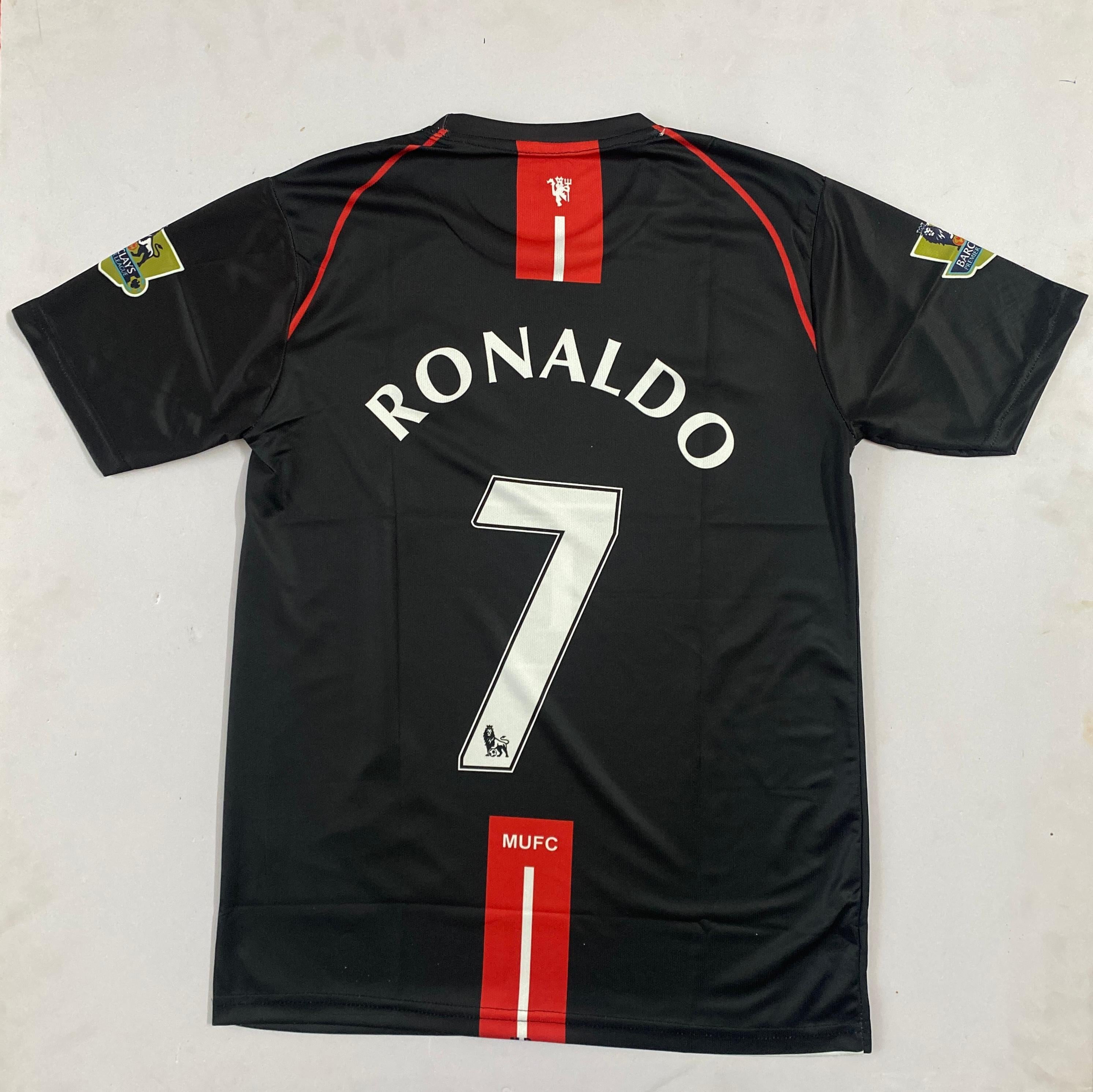 Manchester United 2007-08 Away Ronaldo - Half Embroidery[[[A102]]](("HSRNE")) - Jerseywala.in