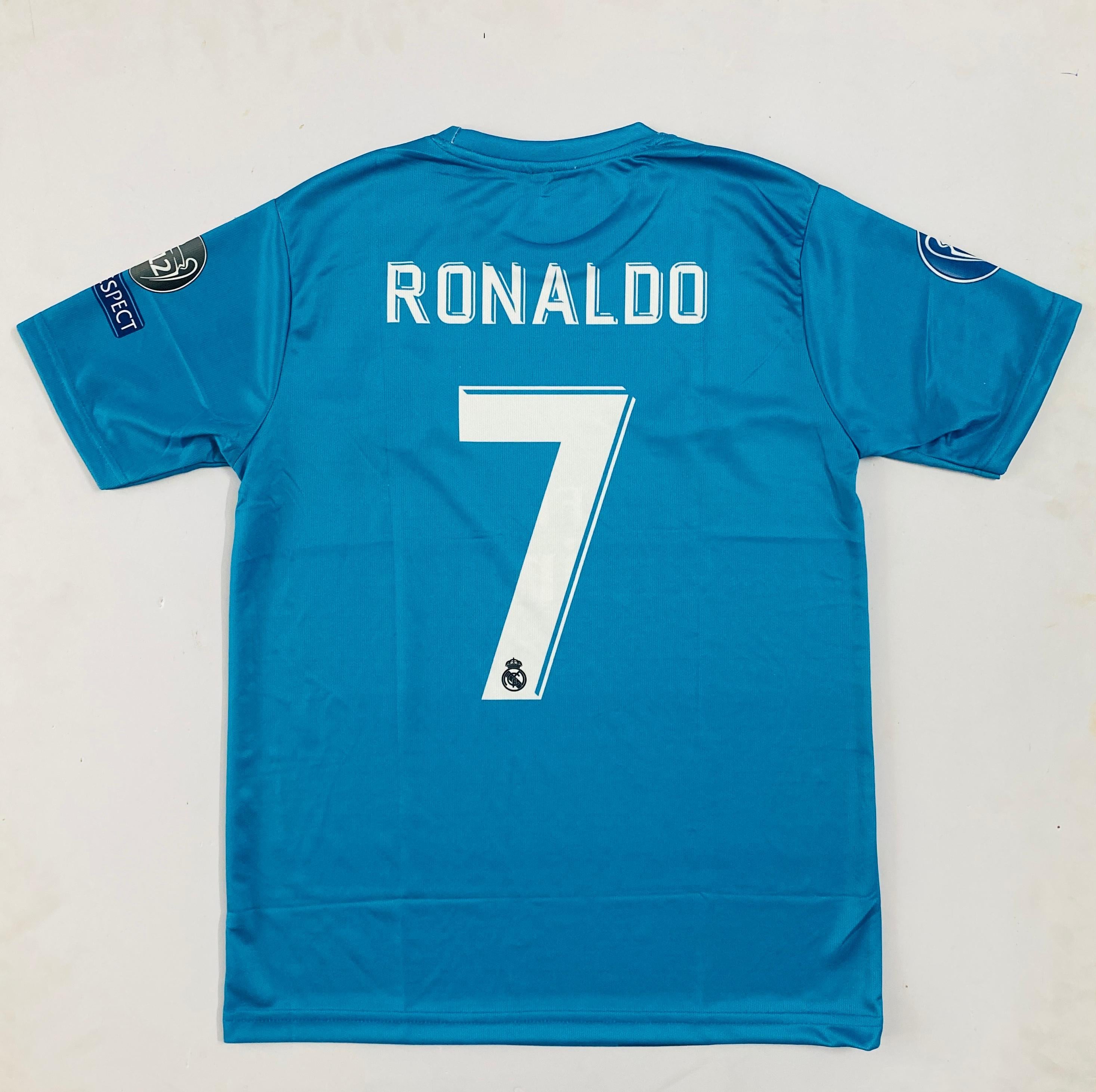 Real Madrid 2017-18 Third Ronaldo - Half and Embroider PREMIUM[[[A075]]](("HSRNE")) - Jerseywala.in
