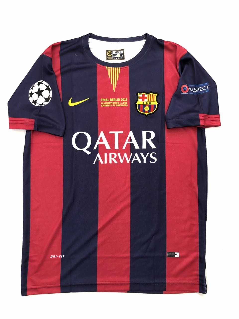 FC Barcelona 2015-16 Home Messi - Half & Embroidery PREMIUM