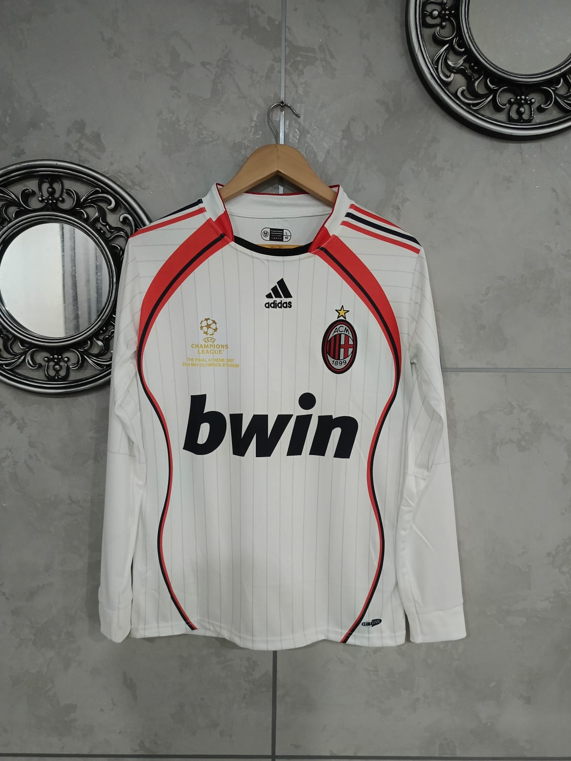 JW OG MILAN 2006-07 EMBROIDERY MALDINI FULL SLEEVE