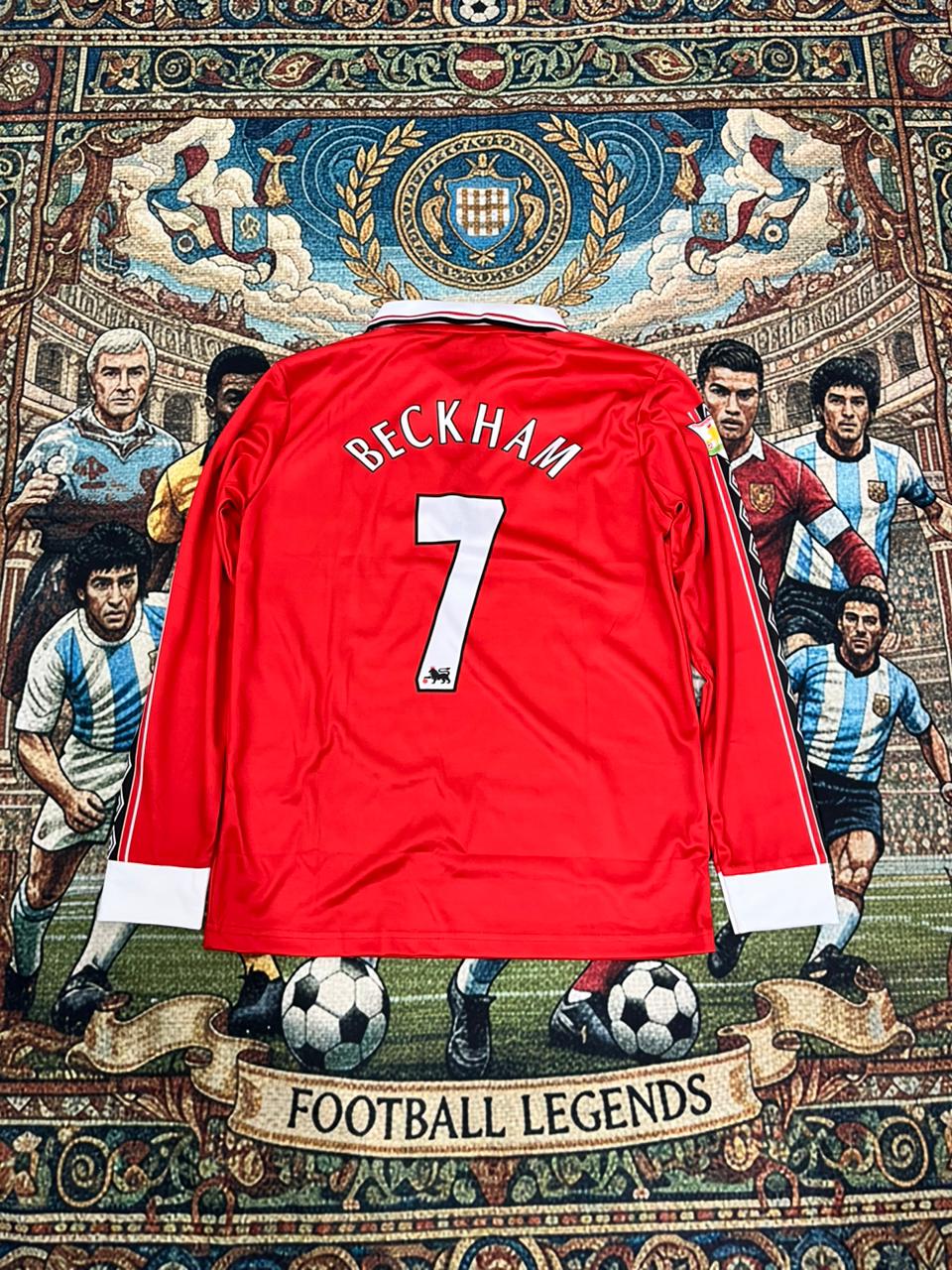 MANCHESTER UTD 1999 DAVID BECKHAM FULL SLEEVE