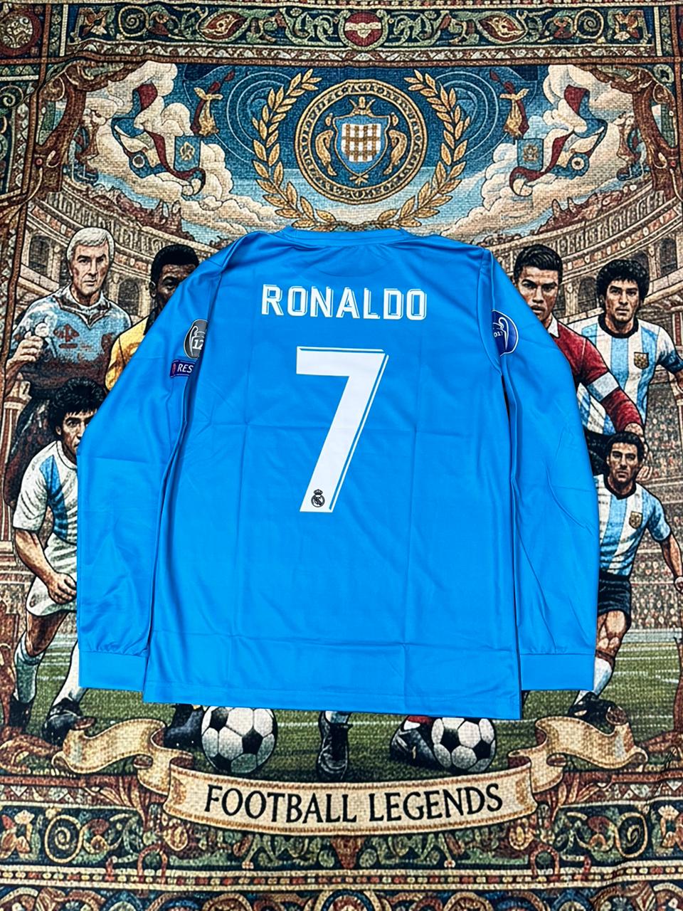 Madrid 2017-18 third full sleeve Embroidery RONALDO
