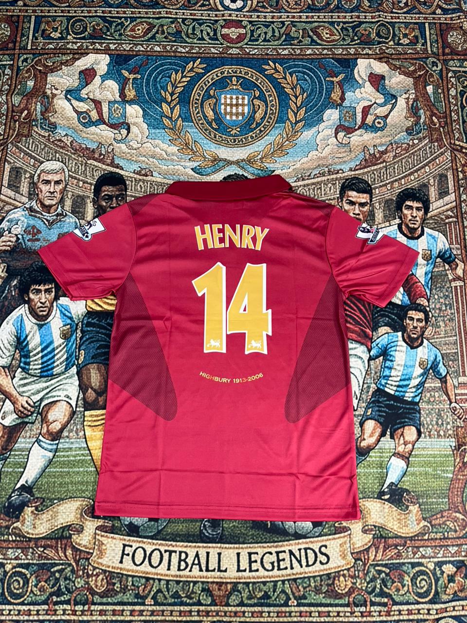 Arsenal Fc  Retro 2005-06 Home kit Henry Half sleeve