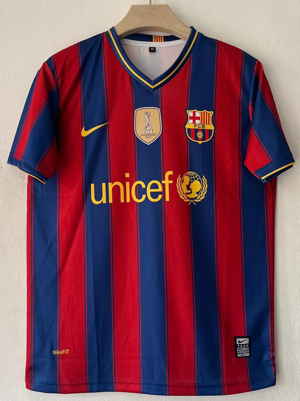 BARCELONA 2009-10 HOME KIT MESSI EMBROIDERY [[[DR003]]]((HS RN SUB))