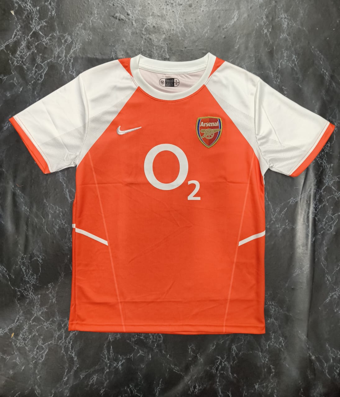 Arsenal home jersey 2002/2003 RETRO HALF SLEEVES