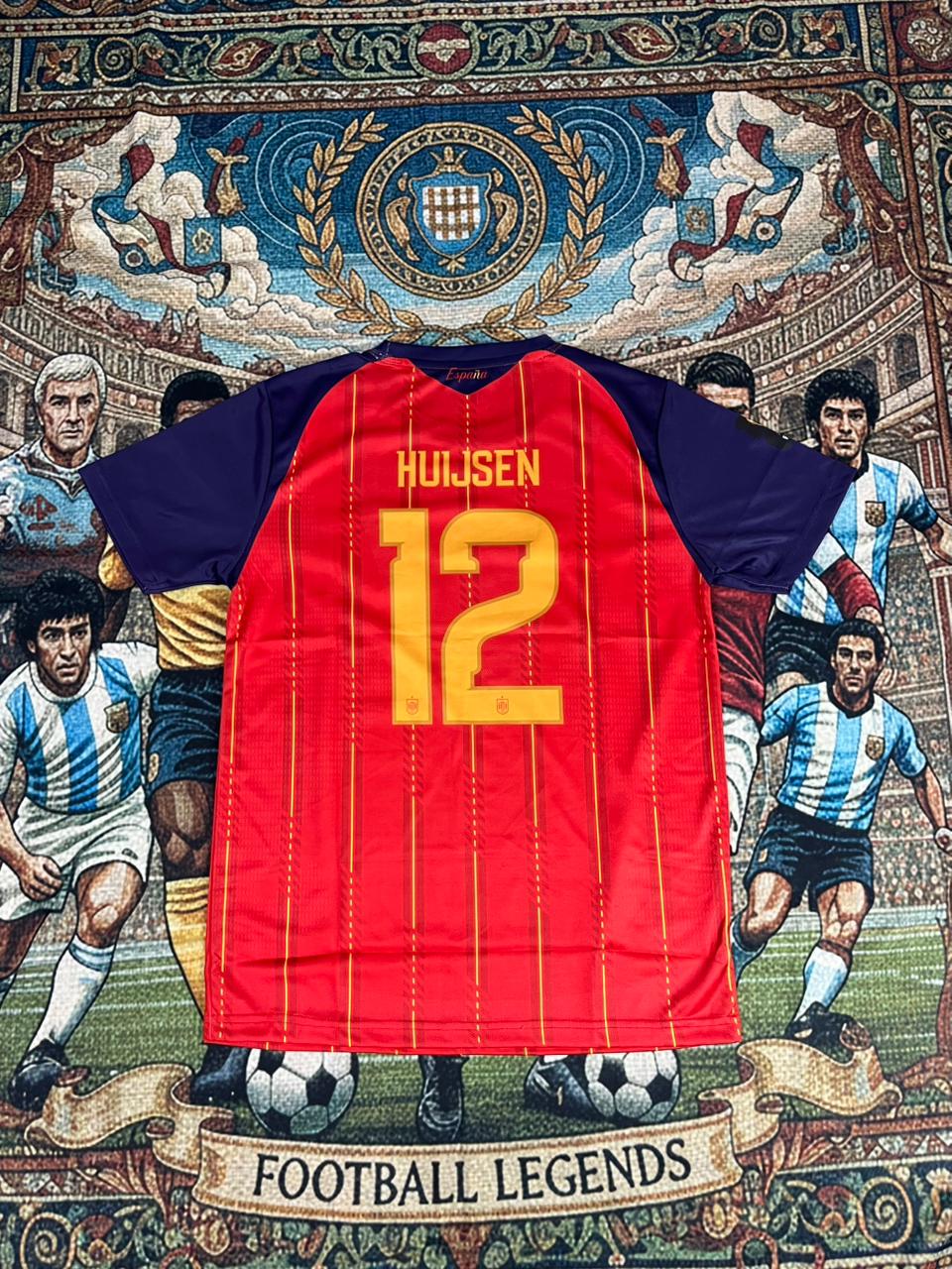 SPAIN 2026 HOME JERSEY HALF SLEEVE EMBROIDERY HUIJSEN