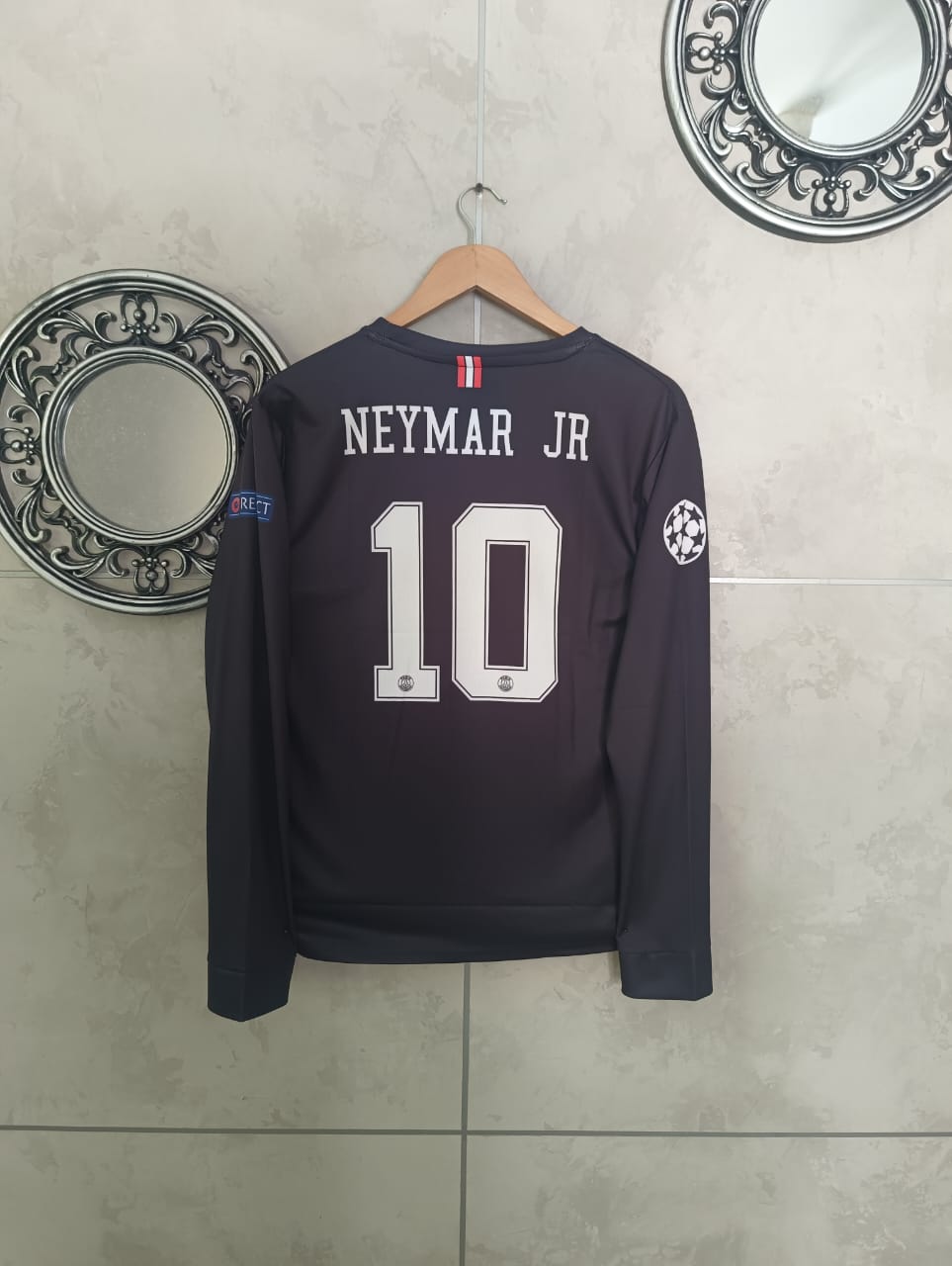 PSG 2018/19 THIRD RETRO NEYMAR FULL SLEEVES EMBROIDERY [[[A100]]](("FS RN EMBROIDERY"))